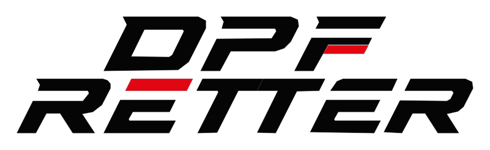 DPF Retter – schwarz-rotes Firmenlogo