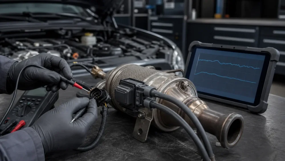 Diagnose des Fehlercodes P2452 am DPF-Differenzdrucksensor und Stromkreis